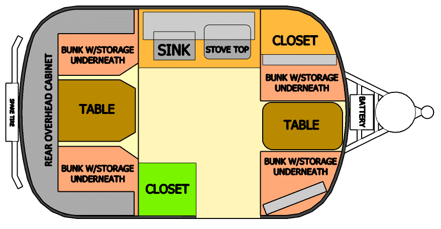 scamp travel trailer layouts