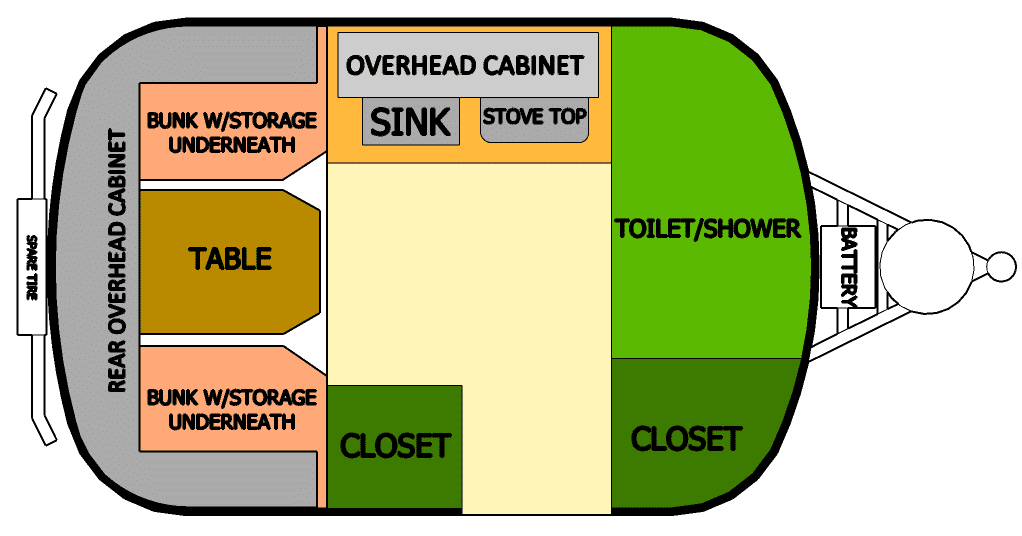 scamp travel trailer layouts