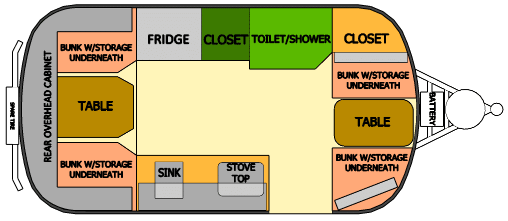 scamp travel trailer layouts